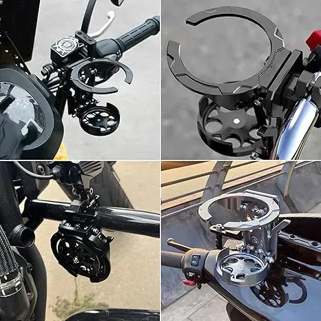 Universeller faltbarer Motorrad-Getränkehalter, Anti-Shake, 360° drehbar ° Drehbarer Getränkehalter für Lenker für Motorrad, Fahrrad, ATV, UTV, Roller – Detail 4