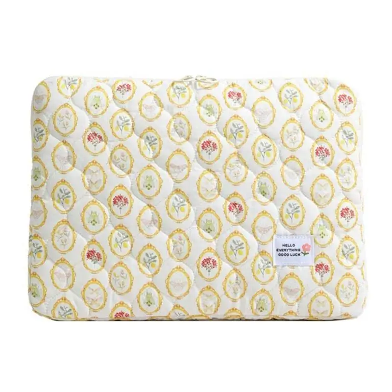 R53C 11/13/15inch Laptop Carrying Case Shockproof Computer Cover Bag Quilted Laptop Protective Bag for School Work Business