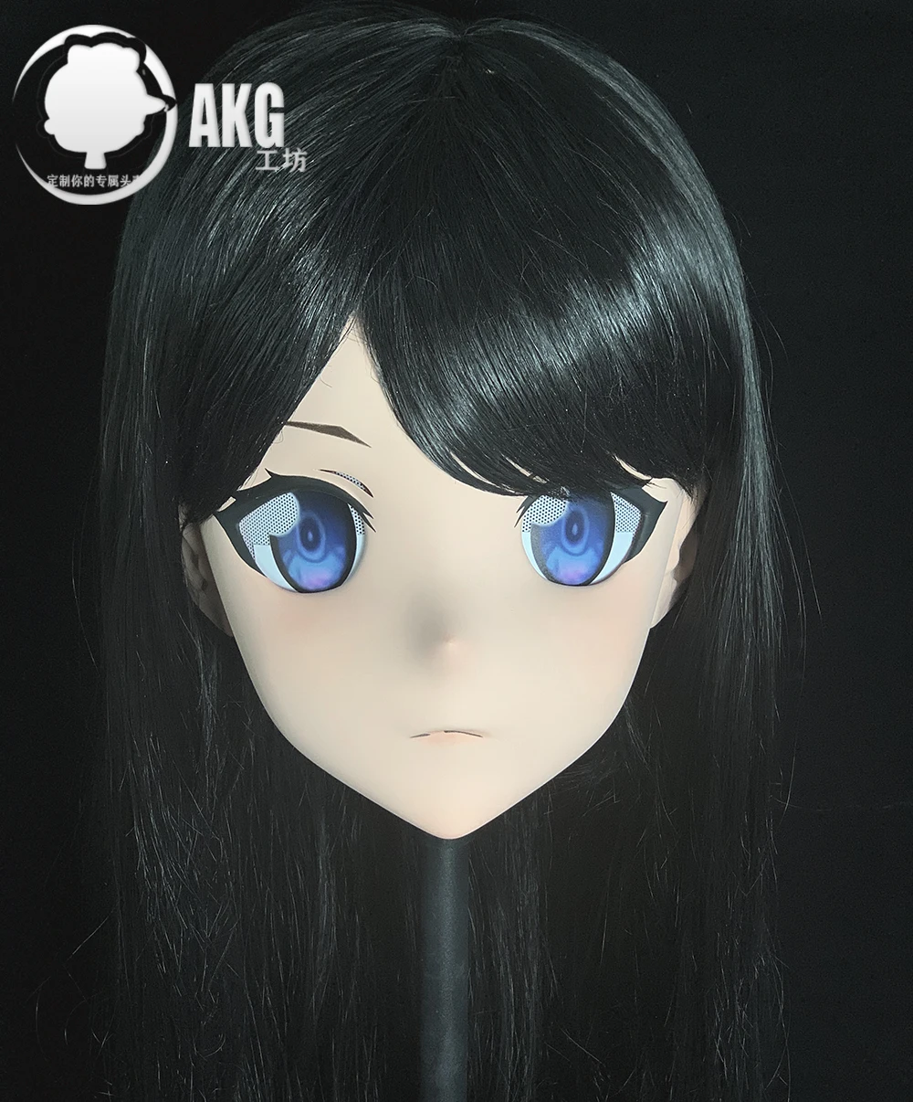 

(AL56)Customize Character Female/Girl Resin Full/Half Head With Lock Anime Cosplay Japanese Animego Kigurumi Mask
