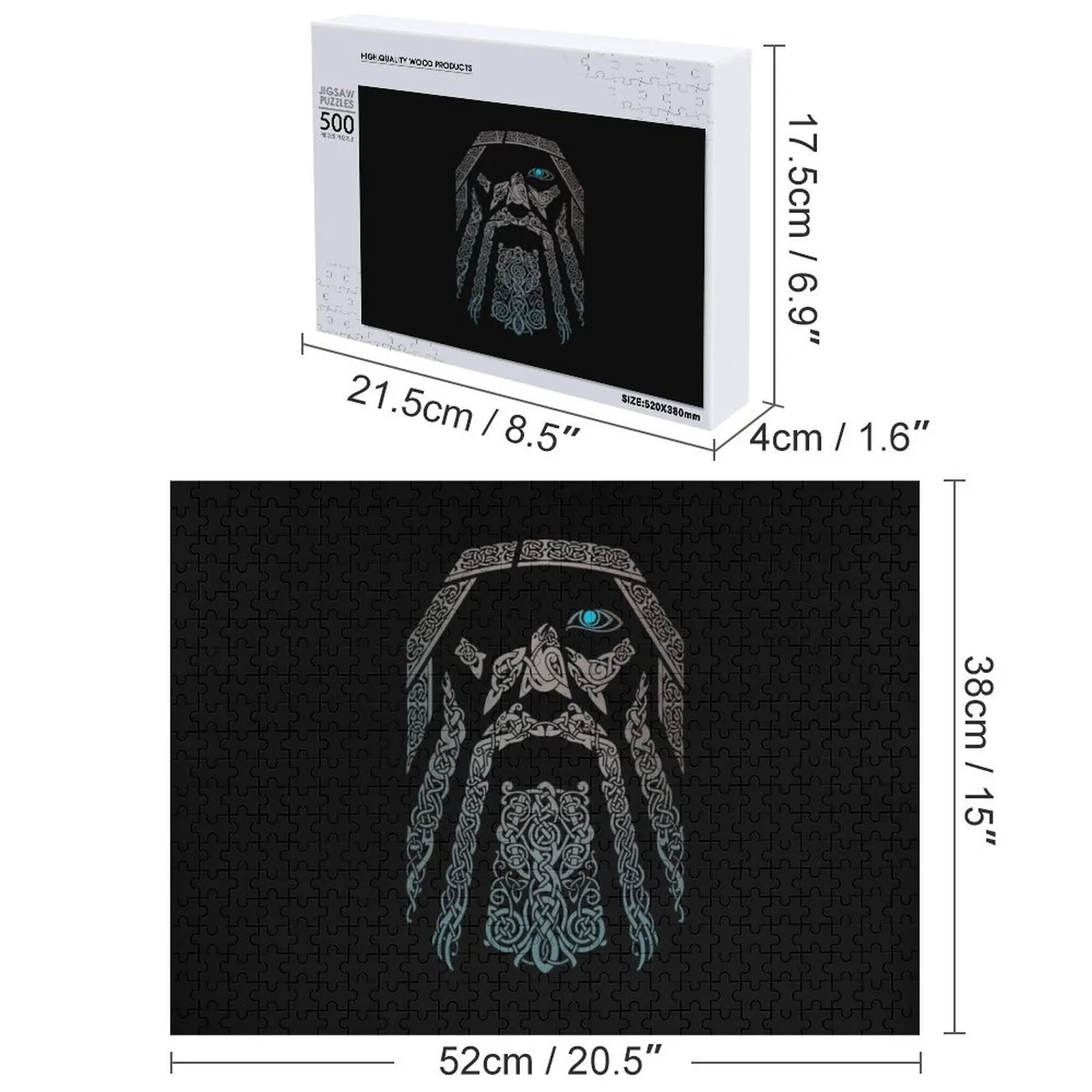 ODIN Jigsaw Puzzle Regalos de Navidad Anime Regalo personalizado Casado con foto personalizada Puzzle