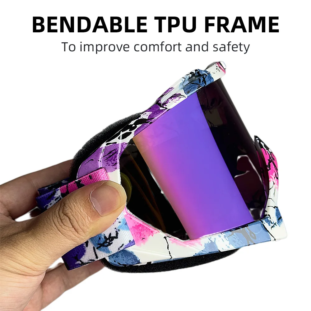 MX Motorcycle Motocross Goggles, Windproof Protective Off-Road Glasses for Men MTB ATV Cycling Racing Outdoor Sports - view 4