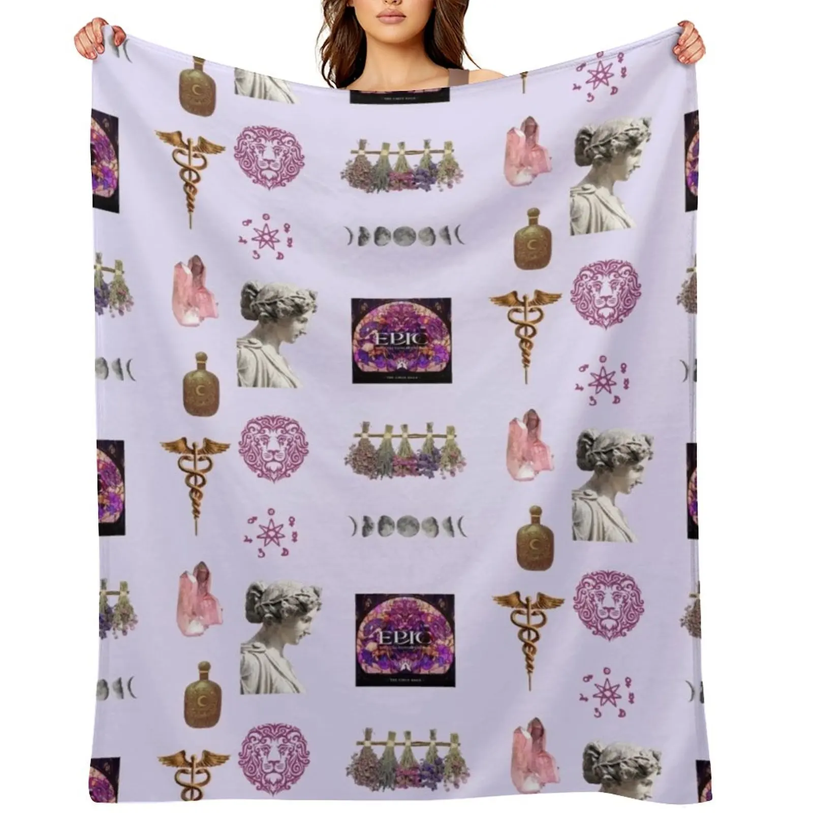

Epic the musical The Circe Saga Throw Blanket Plaid on the sofa anime Decoratives Blankets