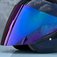 Ram4 Bright Dark Blue Half Helmet Men and Women Motorcycle Off-Road Summer Helmet Downhill Racing Mountain Cross Casco Capacete