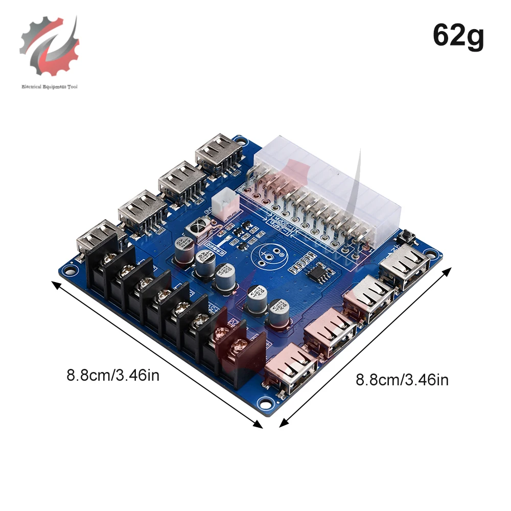 24-Pin ATX Netzteil Breakout Board USB Aufladen Desktop Computer Chassis Netzteil ATX Adapter Board Power Take-off