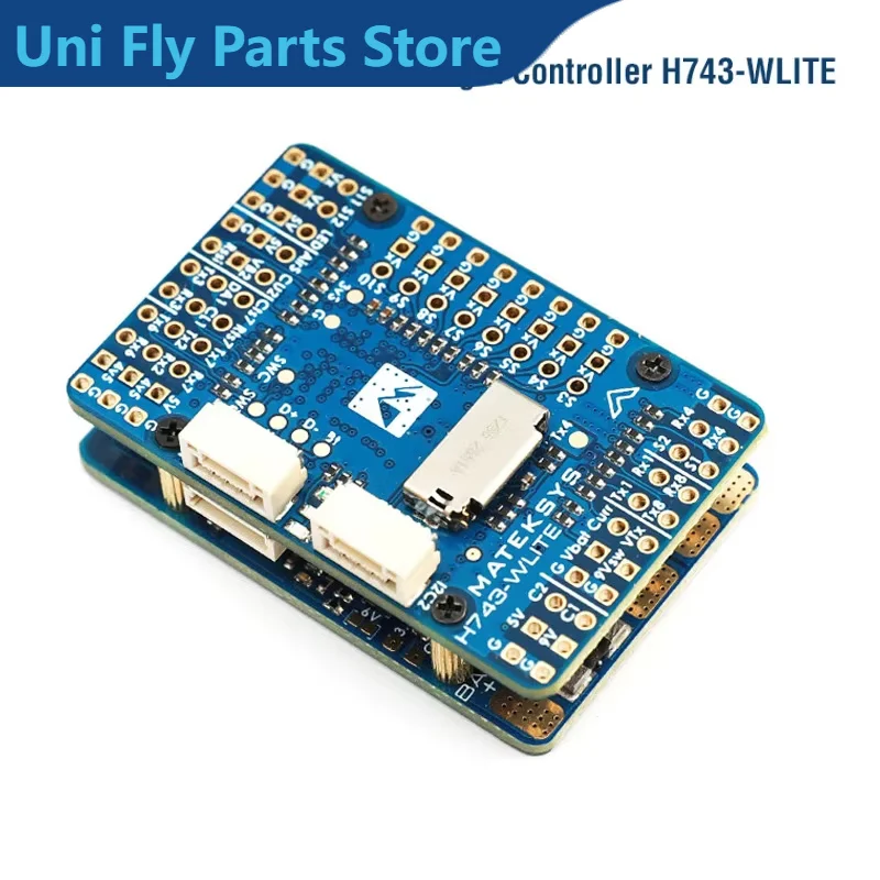 UniFlyMateksys Matek H743-WLITE Flight Controller STM32H743VIH6 ICM42688-P DPS310 OSD MicroSD Blackbox F765 For FPV