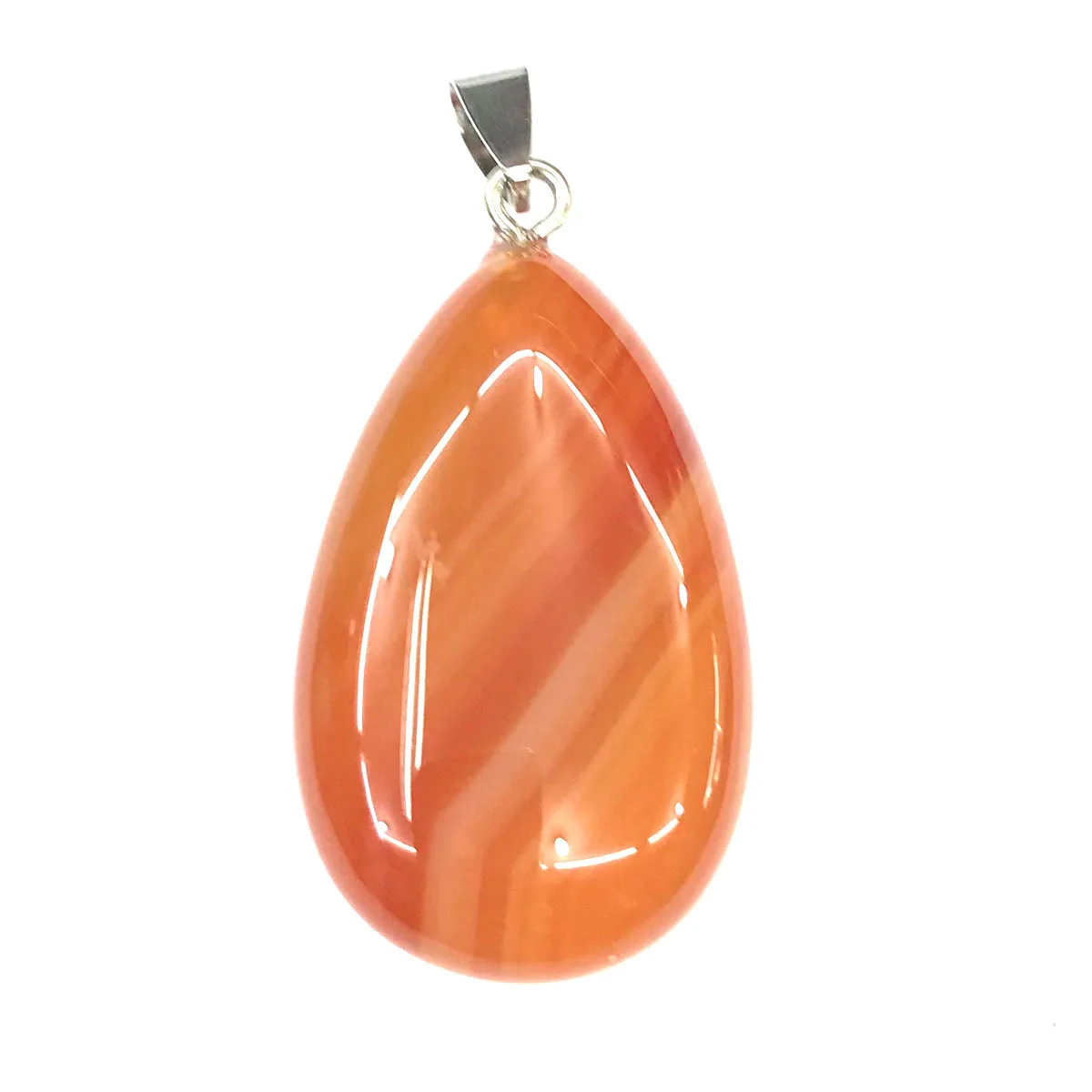 Natural Stone Pendants Water Drop Shape Crystal Agates Necklace Pendant for Jewelry Making Good Quality Size 24mmx43mm