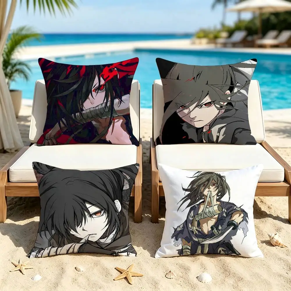 Dororo Hyakkimaru  Square Pillow Case Multi Sizes For Car Home Bedroom Decor Custom Valentine Gifts