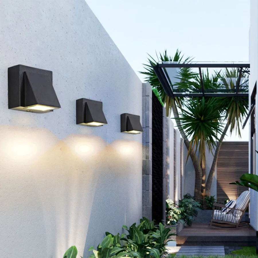 

Уличный светодиодный настенный светильник IP65 Водонепроницаемый светильник для крыльца и двора Крытый балкон Спальня Прикроватное украшение дома Освещение AC85-265V