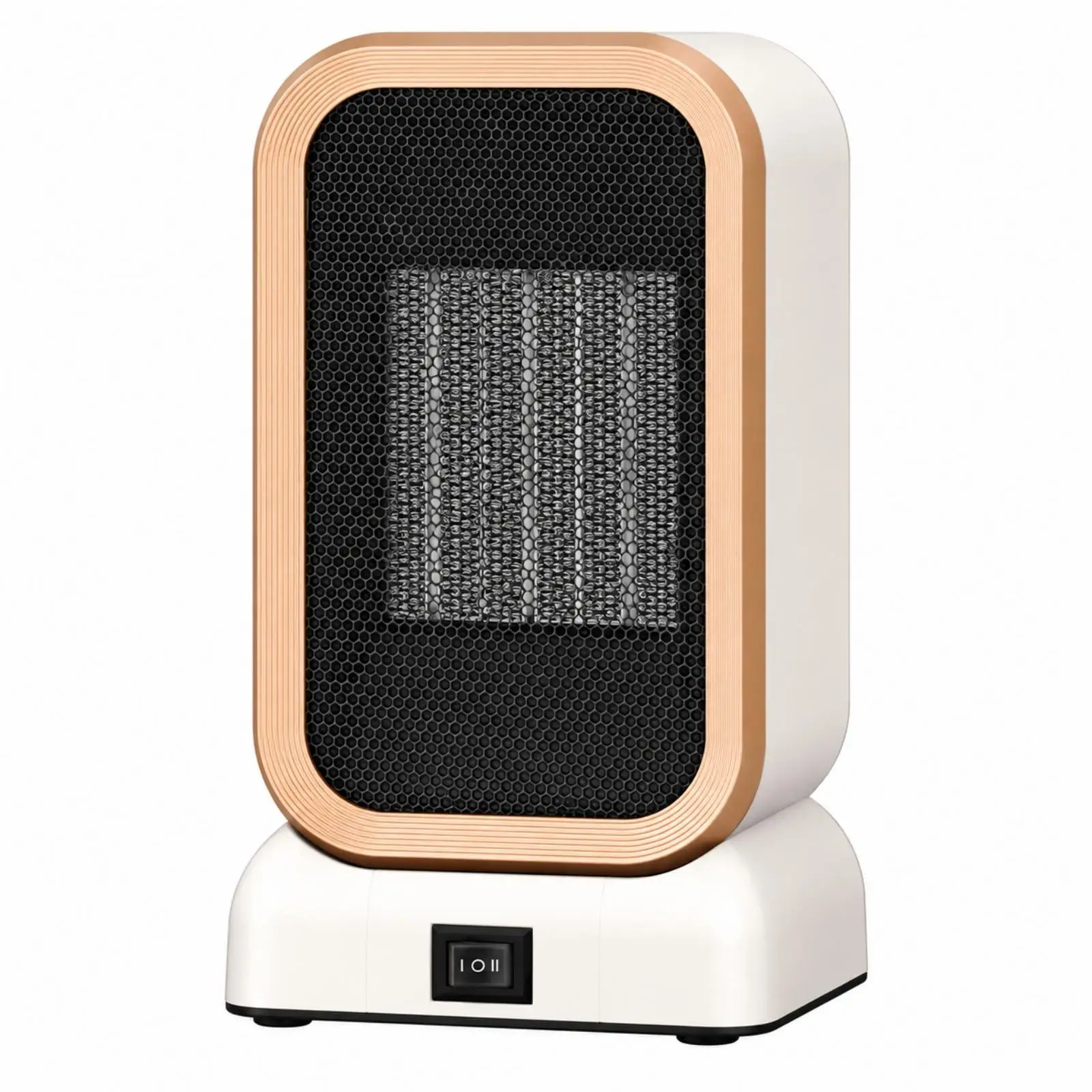 Desktop PTC Ceramic Heater Quiet Tabletop Space Warmer with Safety Shut Off for Small Room Office