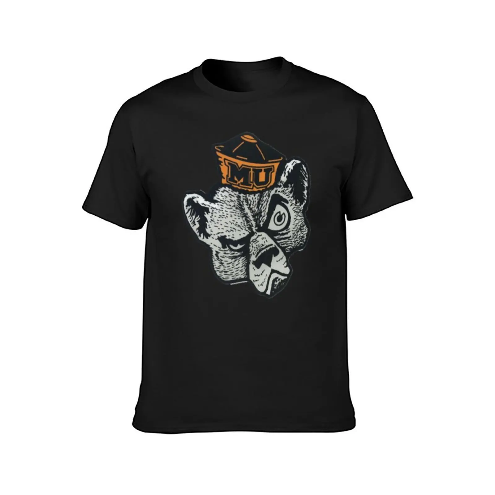 Mercer University retro bear T-Shirt boys whites Short sleeve tee tees men clothing