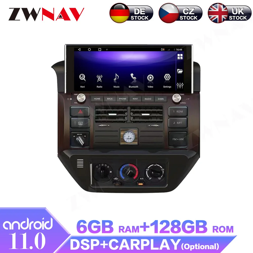 12.3 Inch Android 11 Car Radio Screen For NISSAN PATROL Y61 2006 - 2022 Multimedia Player Video GPS Navig Head Unit Auto Stereo