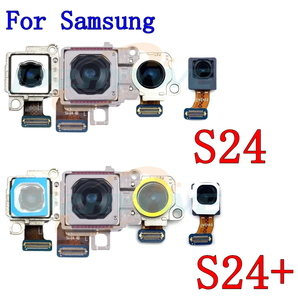 

Front Rear View Back Camera For Samsung S24 S921 S24+ S928 Small Frontal Main Facing Camera Module Flex Parts