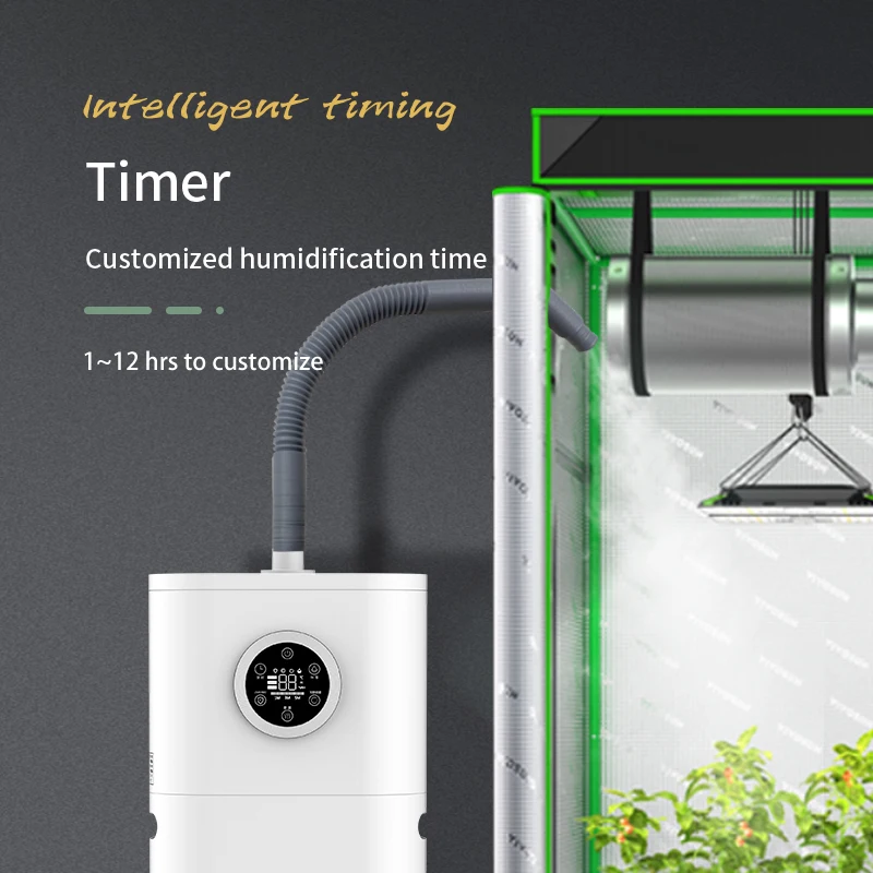 เครื่องทําความชื้นแบบหมอกเย็นและอุ่นขนาด 12 ลิตรสําหรับการเพาะปลูกพืชเรือนกระจกเห็ดความชื้นสัตว์เลื้อยคลาน