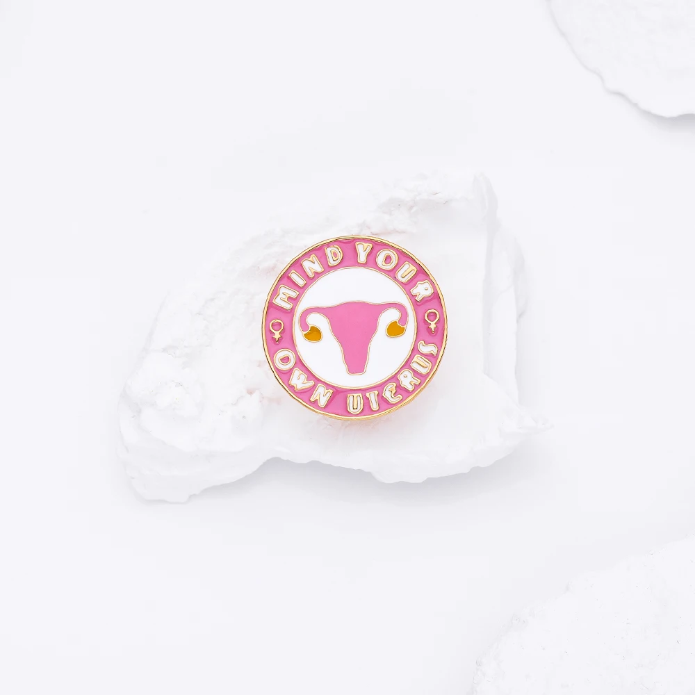 DCARZZ Medical Uterus Enamel Brooch Gynecology Doctor Nurse Backpack Lapel Badge Feminism Jewelry Decorations Gifts
