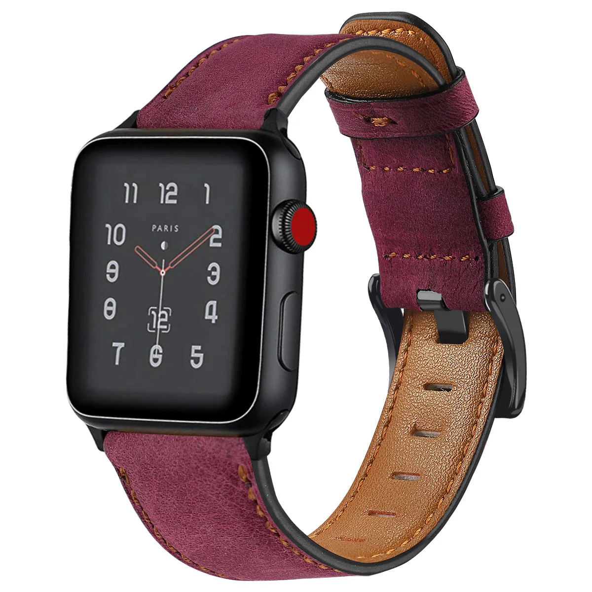 Vintage Cowhide Leather Strap For apple watch band 44mm 38mm 49mm 40mm 41mm Wristband iwatch series se 7 8 Ultra Bracelet