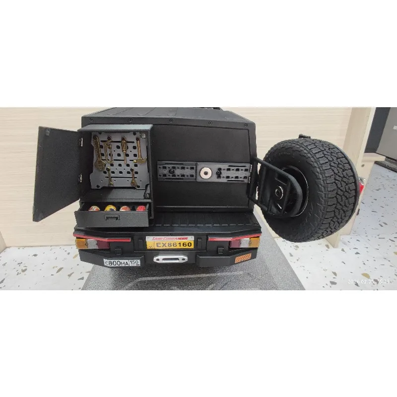 

For RGT EX86160 1/10 LC79 RC Crawler Rear Trunk Storage Box, 3D Printed Cargo Box, Scale Interior Decoration Upgrade Parts