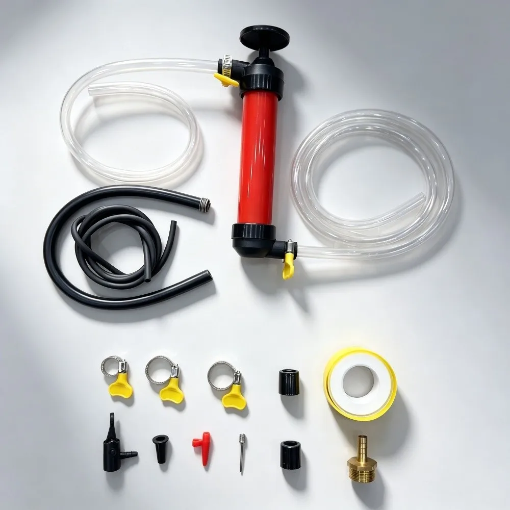 Manual Water Transfer Pump High Compatibility Portable Car Oil Pump Set Multipurpose Heavy Duty Self Priming Pump for Bottling
