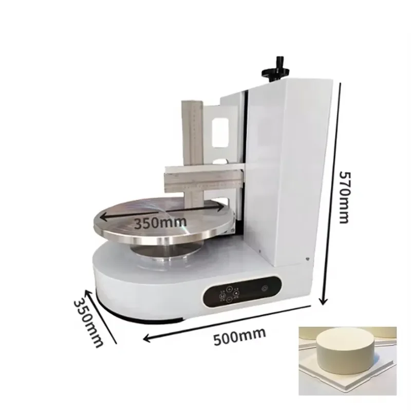 Automatic Round Cake Decorating Machine Cream Frosting Icing Tool Sorbet Coated Device Attractive Design for Bakery Dessert