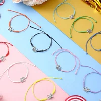 20Pcs Adjustable Cheerleading Charm Bracelets, Multi-color Set, Heart Megaphone Jewelry, Gifts for Girls, Team Accessories 5