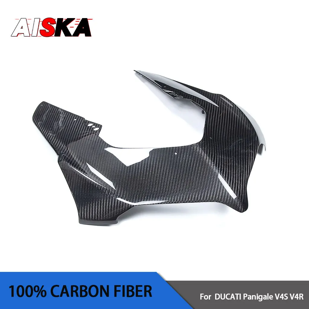 Front Fairing For DUCATI Panigale V4 V4S V4R 2022 2023 2024 Pure Carbon Fiber Motorcycle Accessories Nose Headlight Cowling Kits