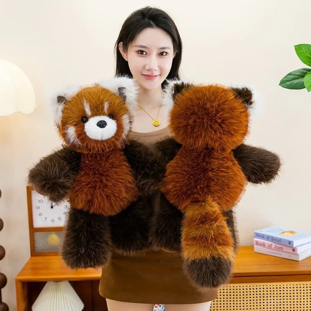 

Raccoon Stuffed Animal Plush Pillow Emotional Support plush Run Plush Toy Soft Stuffed Stuffed Toys Animal Lovers Gift