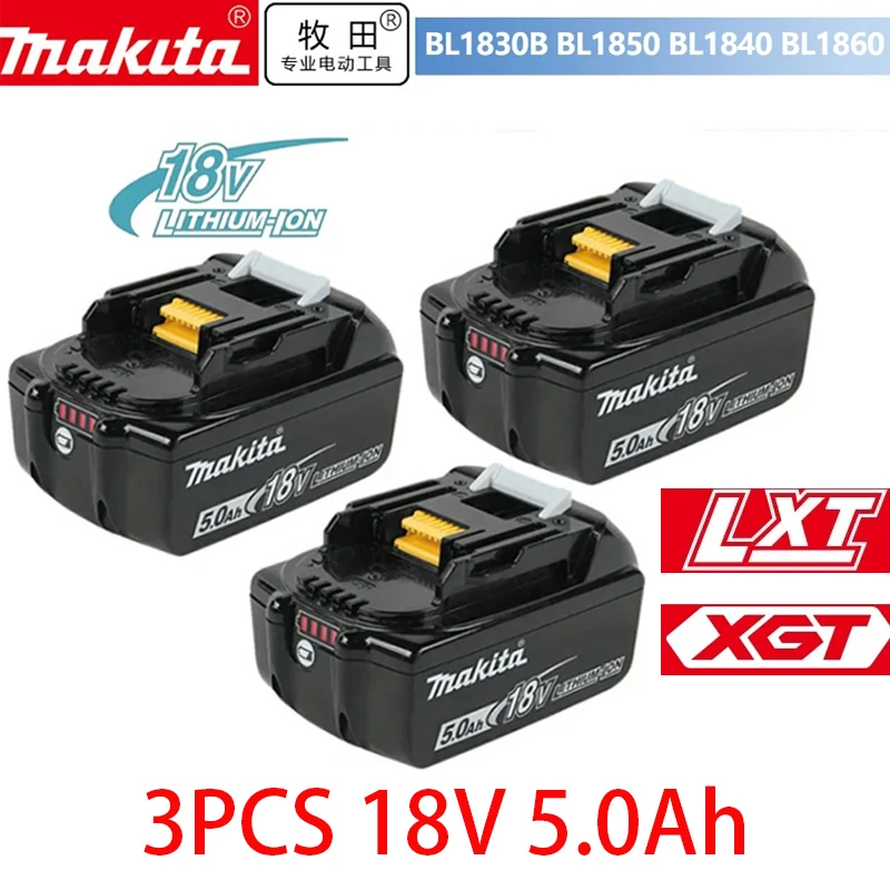 

for Makita 18V Battery 5Ah Rechargeable Power Tools Battery 18V makita with LED Li-ion Replacement LXT BL1860B BL1860 BL1850