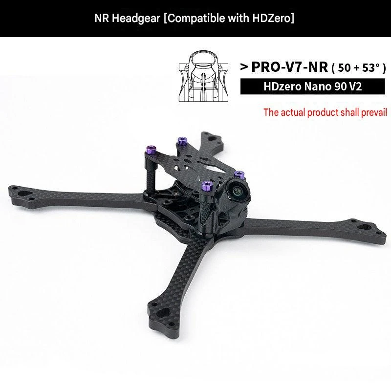 BCROWFPV PRO-V7 5-inch racing drone frame with T800 carbon fiber plate for 5 Inch DIY Drone