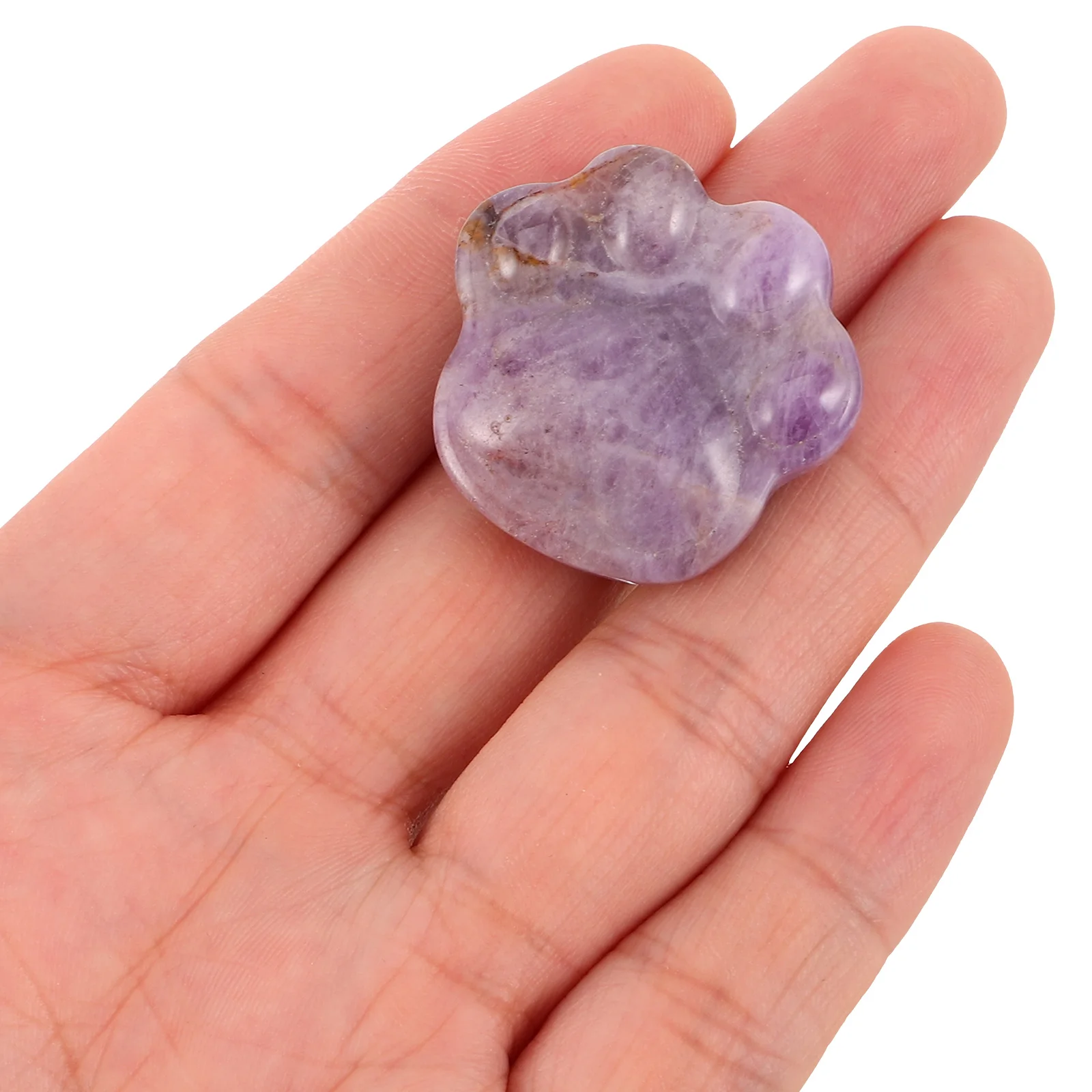 

Amethyst Ornament Animal Figurines for Home Cat Decorations Table Crystal Art Women Purple