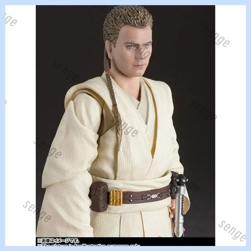 

[Оригинальный новый товар] Коллекционная фигурка Bandai SHF Star Wars Оби-Ван Кеноби: Фантомная угроза, версия «Молодой ученик»