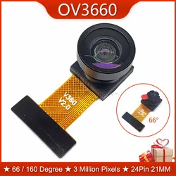 21MM OV3660 Camera Module 3 Million Pixels 66 160 Degree Support YUV RGB ESP32 CAM DVP 24Pin Camera Module 3MP