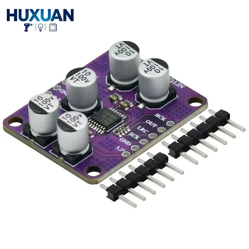 1/2 Pcs PCM1808 24-bit Stereo Audio ADC Module 105dB SNR Low Noise Amplifier Board for HiFi Player Home Audio Upgrade