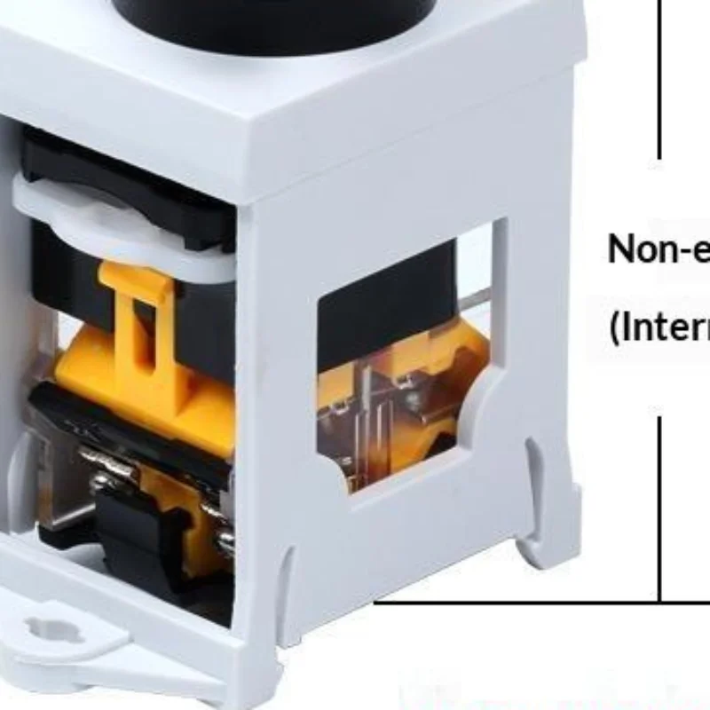 1Pcs 22mm LA38 Push Button Switch Bracket Round Emergency Stop Seat Base Slide Rail Guide Rail Mounting Bracket