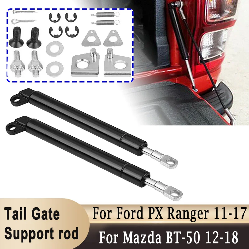 For Mazda BT-50 2012-2018 Tailgate Slow Down Shock Damping Support Rod for Ford PX Ranger 11-17 Rear Door Soft Open Gas Strut