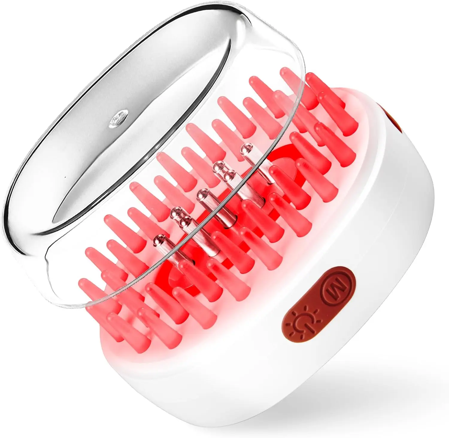 

KZERO 7-Color Scalp Massage Comb, Silicone Liquid-Conducting Scalp Cleansing Shampoo Brush for Exfoliation, Dandruff Removal, He