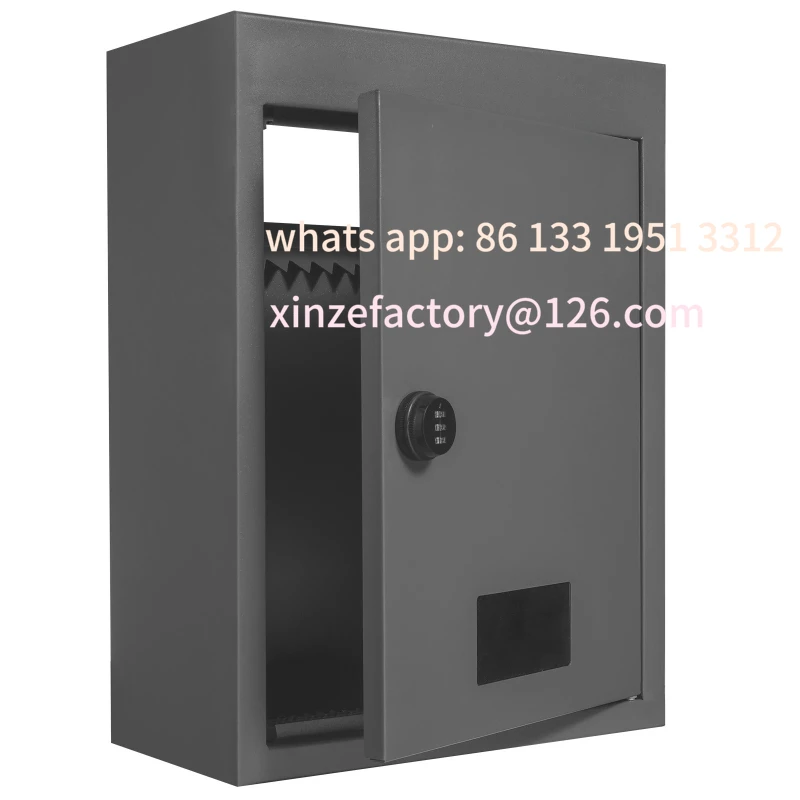 

Customizable Through The Wall Drop Box Heavy Duty Steel Through the Wall Mailbox with 2.8-7.9" 13" Combination Lock