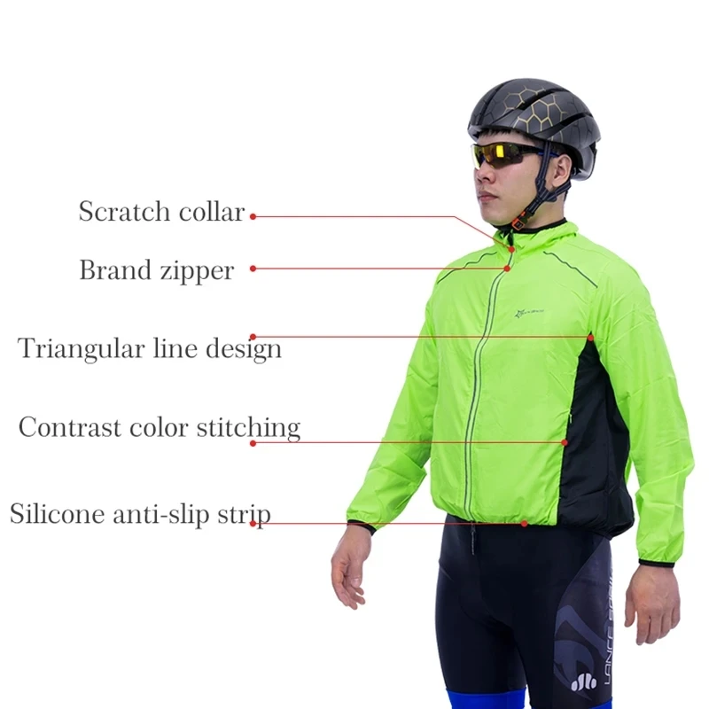 ROCKBROS Cycling Jacket Bicycle Men Jersey Breathable Clothing MTB Women Windproof Reflective Quick Dry Coat Sports Equipment