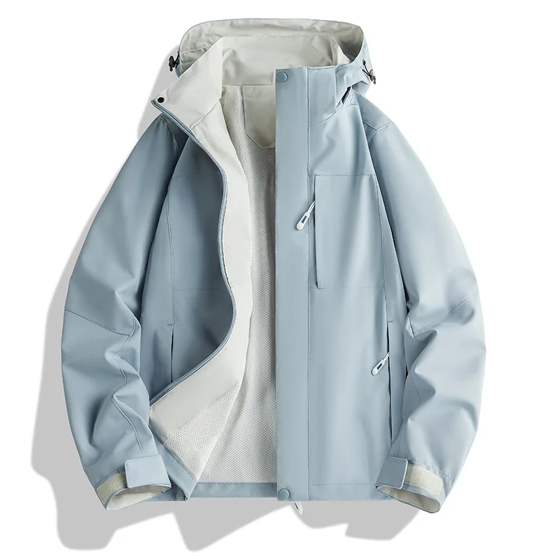 Spring and Autumn Single-layer Water-repellent Thin Men's and Women's Windproof and Waterproof Mountaineering Jackets