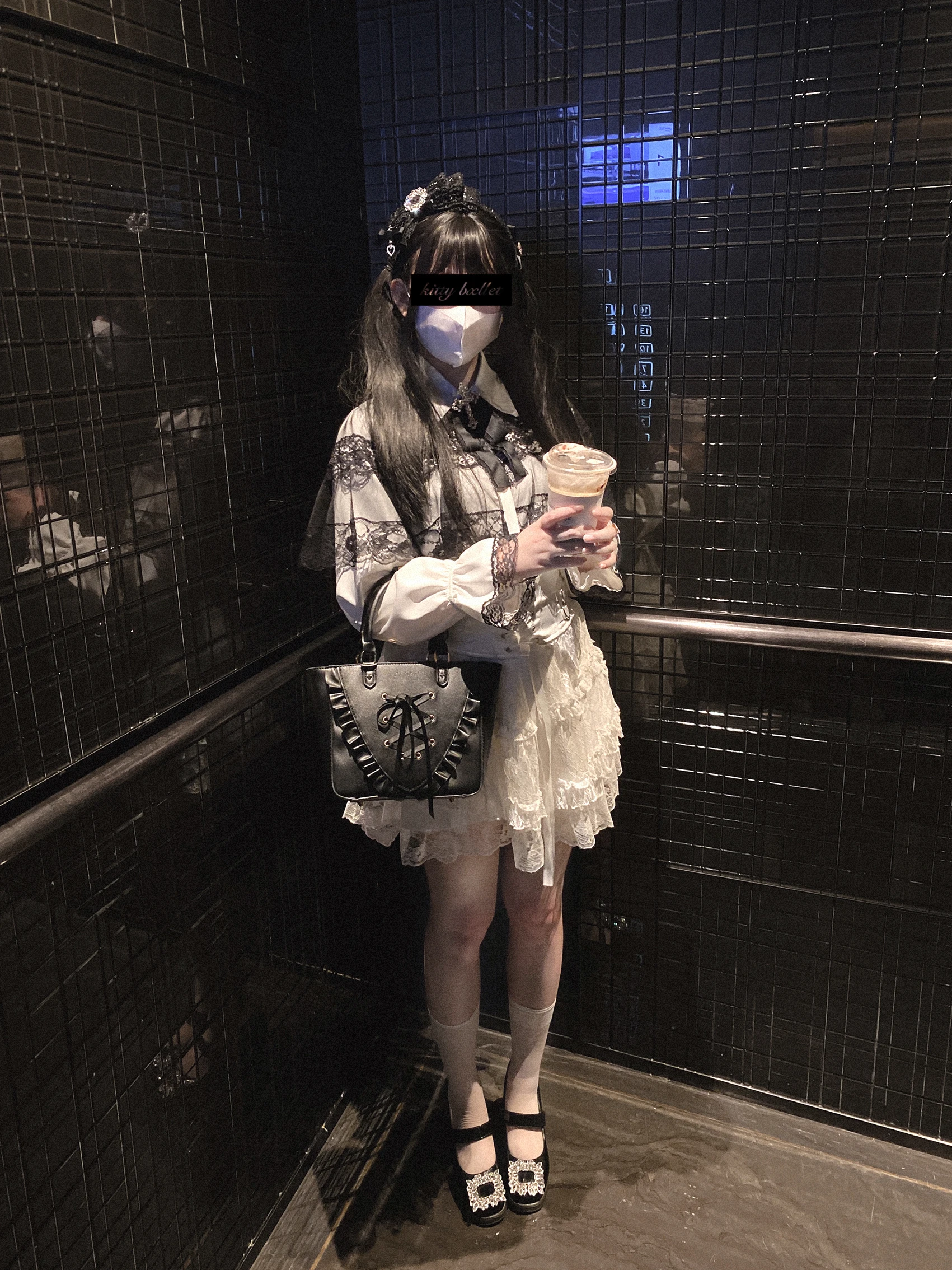 Japanese Mine Style Lace Splicing Short Skirts High Waist Lace-up A-line Heart Leather Buckle Sweet Versatile Mini Skirt Women