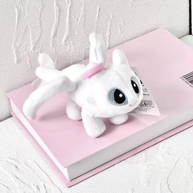 Kawaii Anime Toothless Night Fury Portachiavi in peluche Cartoon Periferico Light Fury Zaino Ciondolo Amici Compleanno Regalo creativo