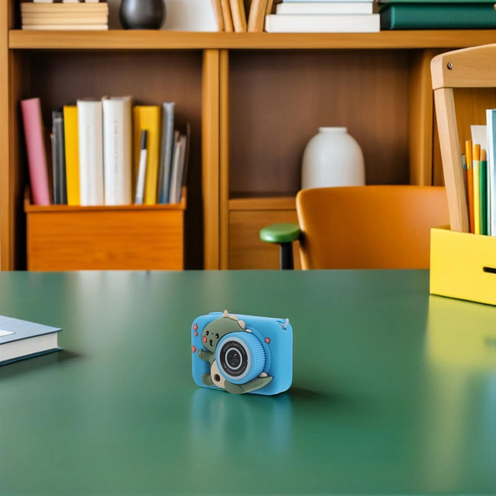 Câmera Digital Infantil com Design Compacto e Portátil, Câmeras Duplas HD Frontal e Traseira para Fotografia de Crianças