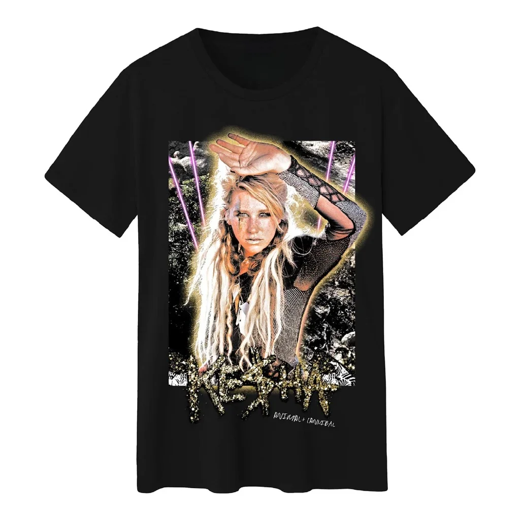 Heiß begehrtes Kesha T-Shirt aus reiner Baumwolle für Männer und Frauen, Sommerkleidung, modisches, lässiges Hip-Hop-Kurzarm-T-Shirt, Geschenk für Fans
