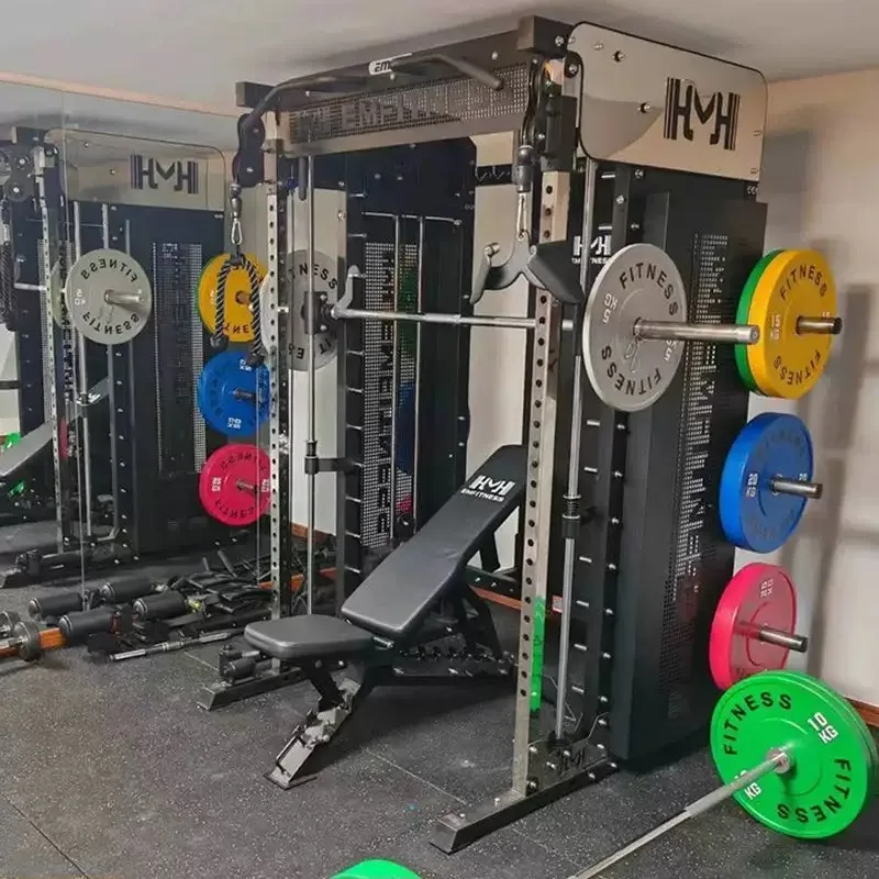 

Fitness Studio Multifunctional Smith Machine Commercial Bench Press Squat Stand Comprehensive Training Gantry