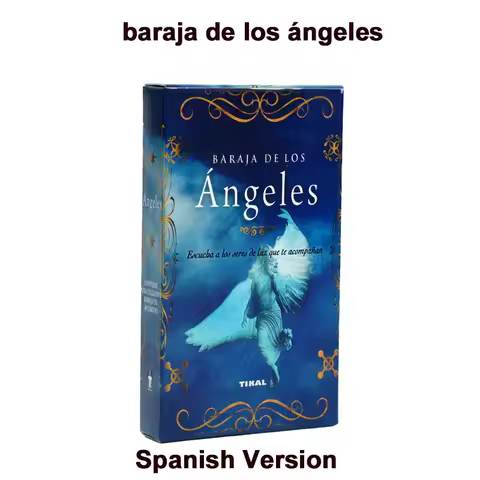 BARAJA DE LOS Ángeles Oracle Cards Spanish Version Fortune-telling Prophecy Angelic Messages Tarot Deck