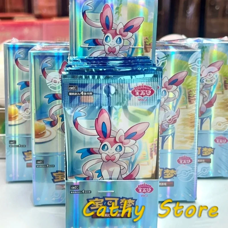 

Ptcg Chinese Gem Pack Second Bullet Collection Swap Card Gem Pack Eevee Vol 2 Trading Cards Bag Box Collectible Gifts Original