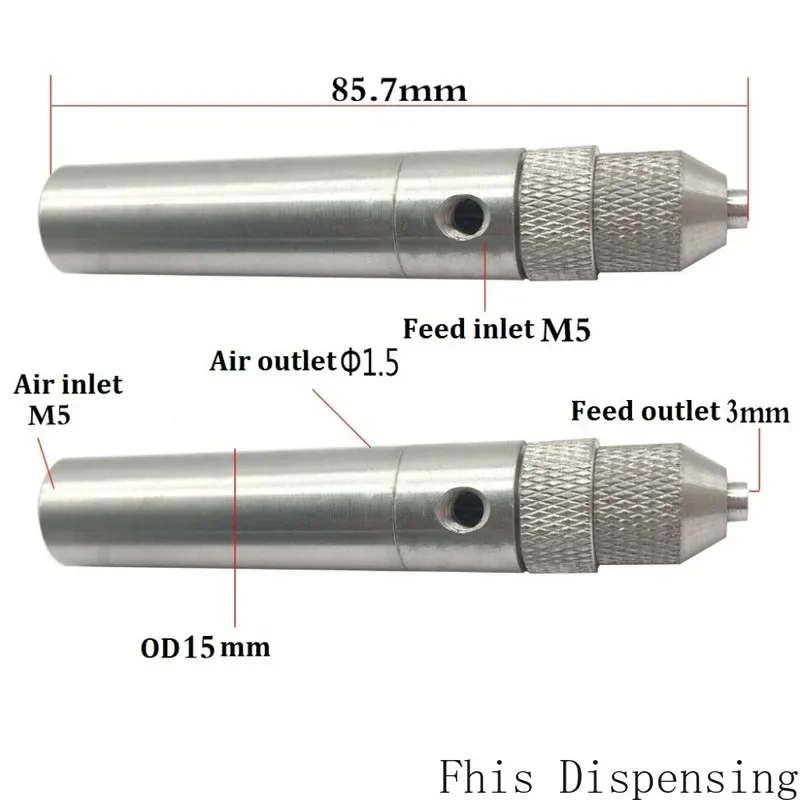 M5 FHIS03 Single Acting Micro Precision SMT Solder Paste Adhesive Silicone Epoxy Resin Robot Dispensing Valve Feed Hole