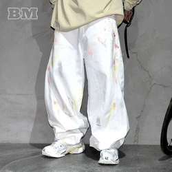 Korean Popular Clothes Kpop Baggy Jeans Men Women Hip Hop Distressed Denim Pants Y2k Streetwear Fashion Skateboard Trousers Male