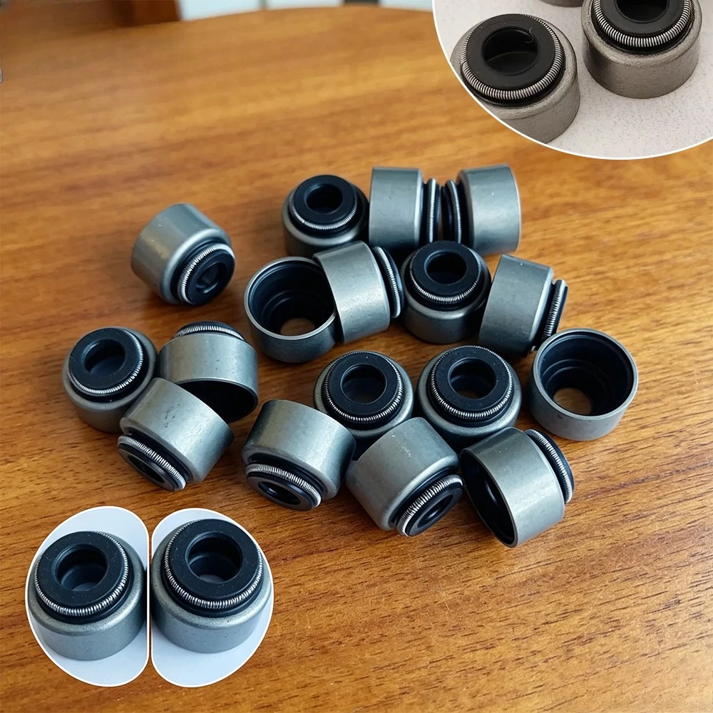 16pc/32pc/50/100pc 6mm Intake Exhaust Valve Stem Guide Oil Seal for Yamaha TW200E 1987-2018 TTR225 TT-R225 TW200 TW 200 TTR 225