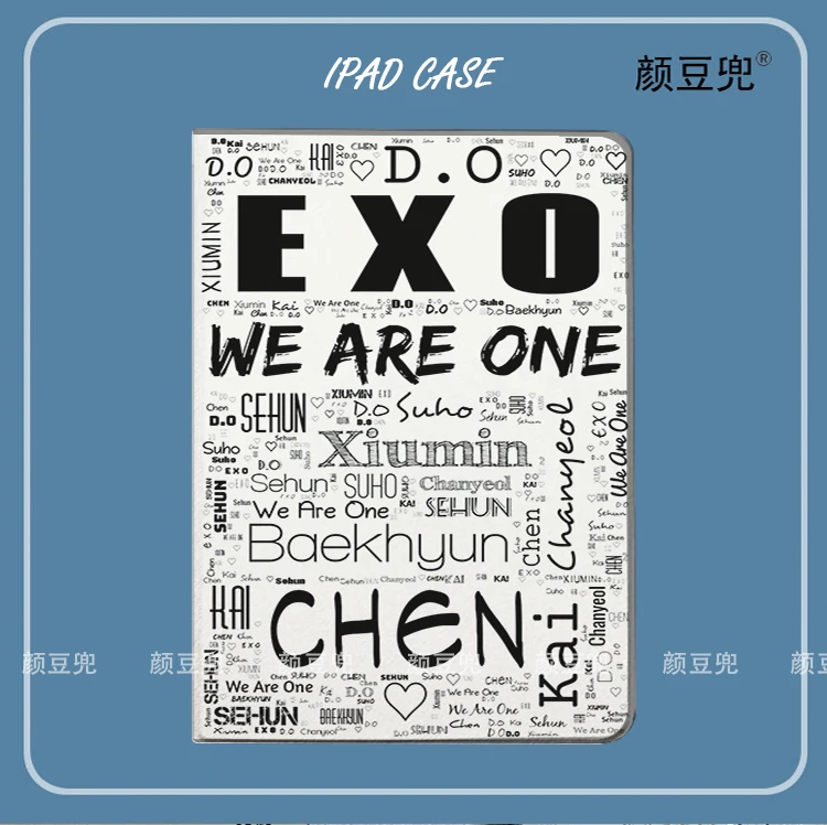 

EXO Anime XIUMIN BAEKHYUN Case For iPad 10.2 9th 10th Air 2 3 Mini 6 5 Case Luxury Silicone Pro 12.9 11 For iPad Air 4 5 Cases