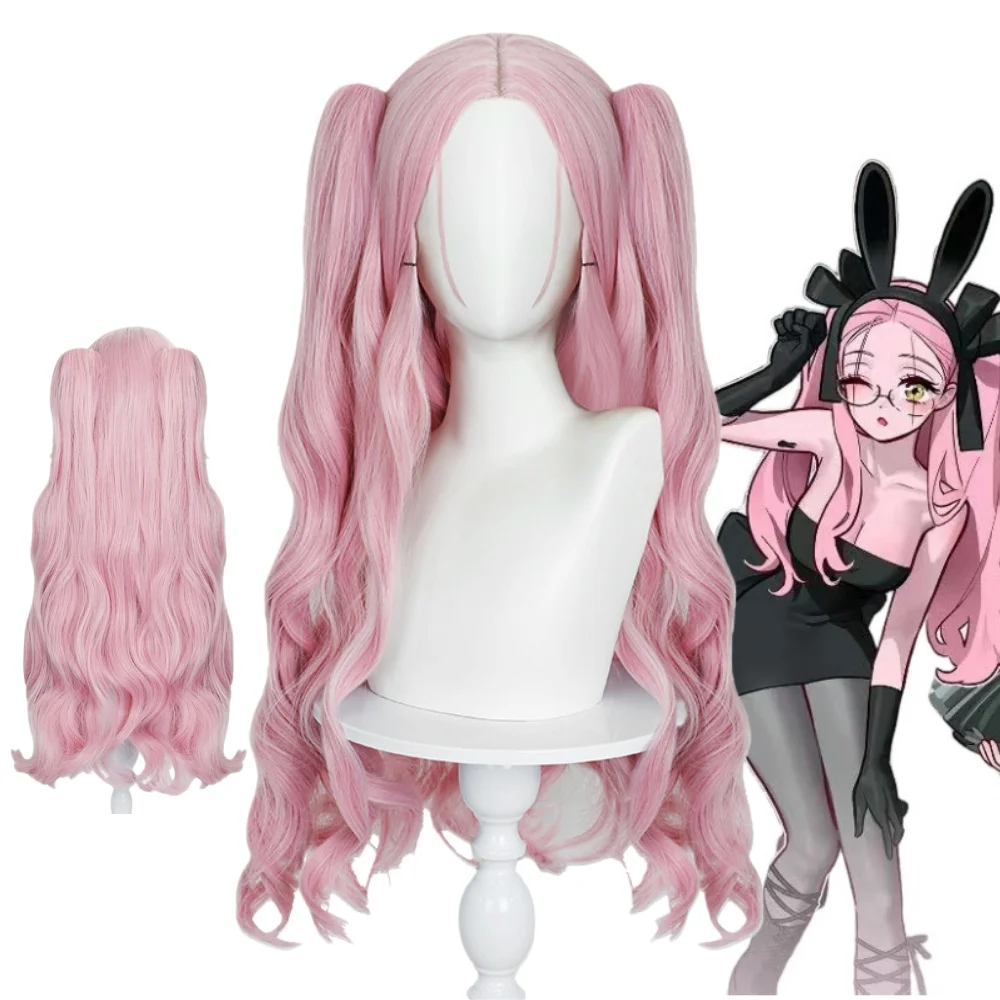

Mizi Cosplay Rose Net Wig Anime Alien Stage Hair Mizi 3rd Anniversary Rabbit Cafe Series Halloween Party Prop Wigs