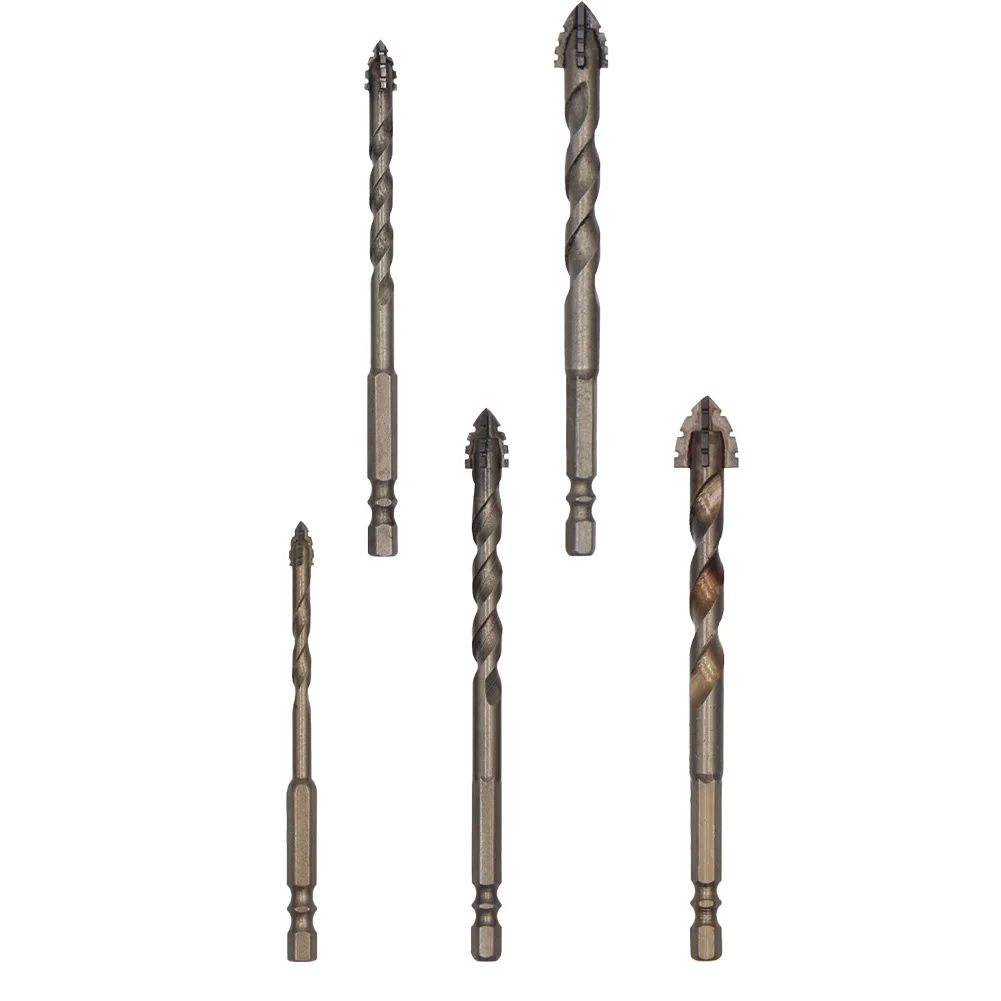 1Pc Eccentric Drill Bit Four-Flute Drill Bit For Glass Tile Rock Slab Punching Tool Triangle Drill Bit For Electric Drill Tool